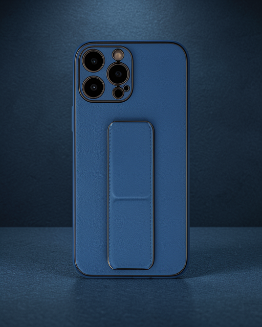 Apple İphone 13 Pro Kılıf Coco Deri Standlı Kapak - Açık Mavi