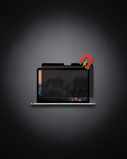 Apple Macbook Air 13.3 Macbook Manyetik Hayalet Ekran Koruyucu - Siyah