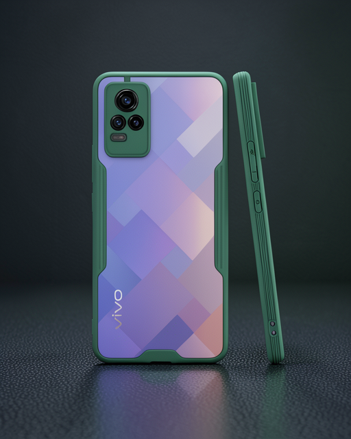 Vivo V21e Kılıf Platin Silikon - Yeşil