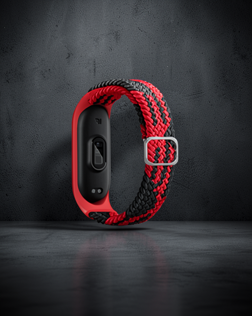 Xiaomi Mi Band 6 Kordon - Kırmızı-siyah