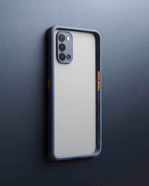 Realme 7 Pro Kılıf Miami Şeffaf Silikon - Gri