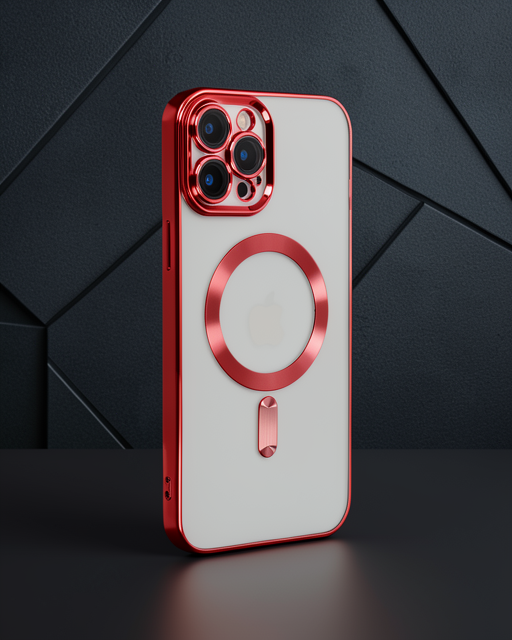 Apple İphone 12 Pro Max Kılıf Kross Magneticsafe Kapak - Kırmızı
