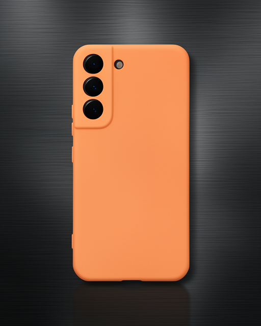 Samsung Galaxy S23 Plus Kılıf Nano İçi Kadife Silikon - Turuncu