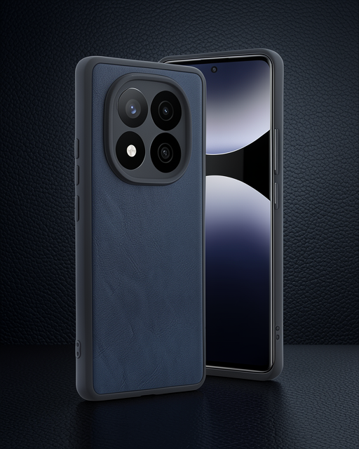 Xiaomi Redmi Note 14 Pro 5g Kılıf Aras Deri Kapak - Lacivert