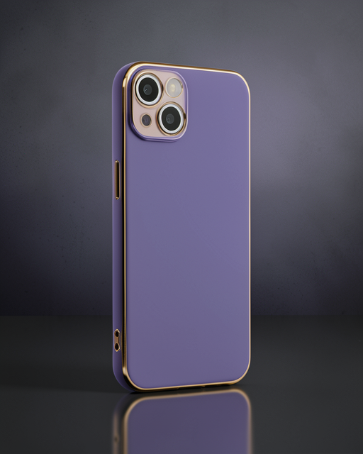 Apple İphone 13 Kılıf Volet Silikon - Mor