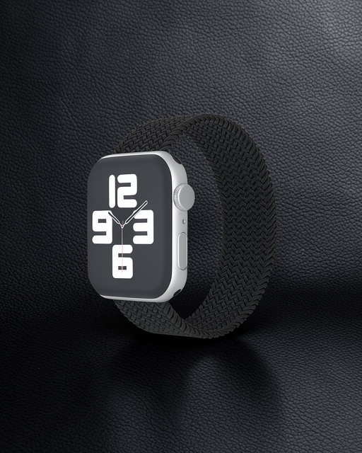 Apple Watch 38mm Ayarlı Solo Silikon Kordon - Siyah
