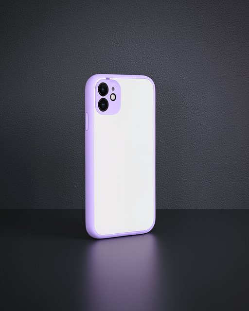 Apple İphone 12 Kılıf Montreal Silikon Kapak - Mor