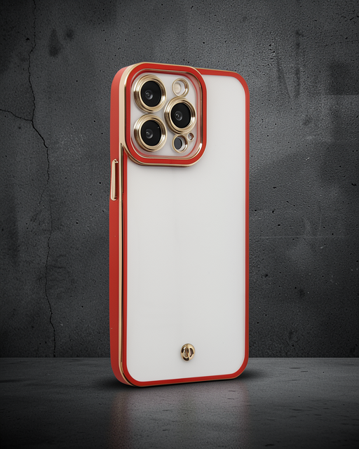 Apple İphone 13 Pro Max Kılıf Liva Lens Silikon - Kırmızı