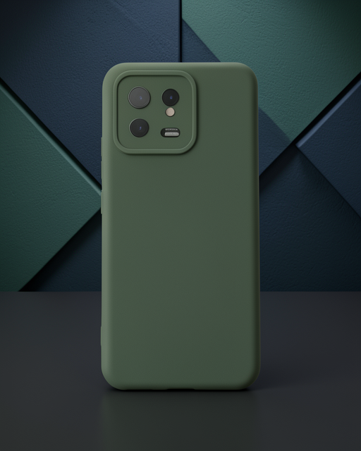 Xiaomi Mi 13 Kılıf Nano İçi Kadife Silikon - Koyu Yeşil