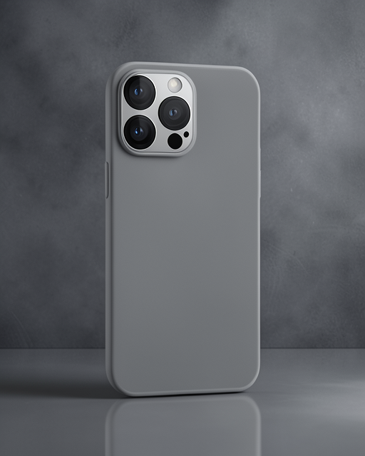 Apple İphone 15 Pro Kılıf Puma Silikon - Titan Gri