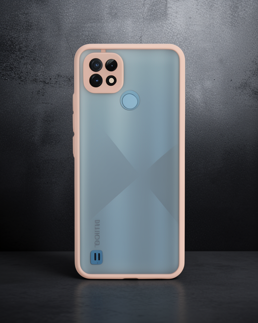 Realme C21 Kılıf Montreal Silikon Kapak - Pembe