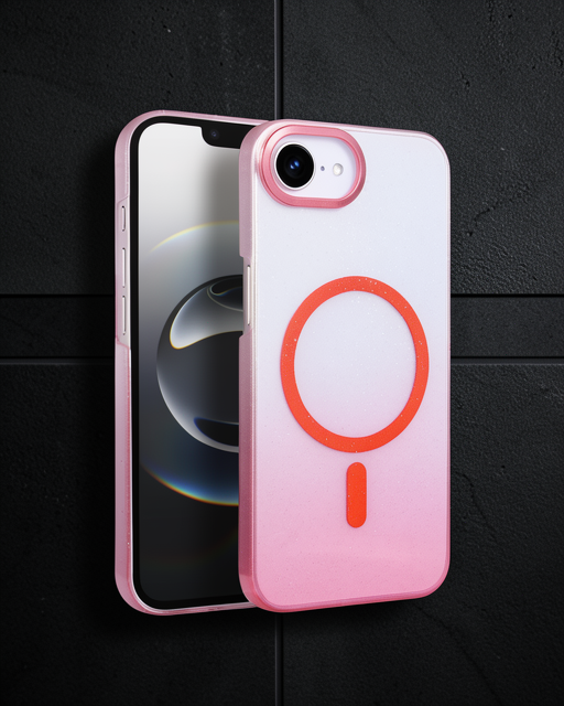 Apple İphone 16e Glossy Magsafe Kapak - Pembe