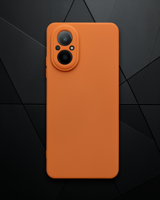Realme 12 Lite Kılıf Nano İçi Kadife Silikon - Turuncu