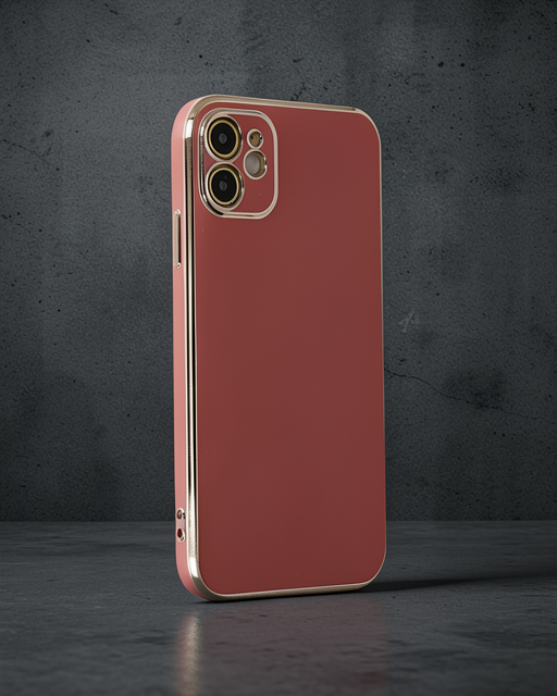 Apple İphone 12 Kılıf Volet Silikon - Kırmızı