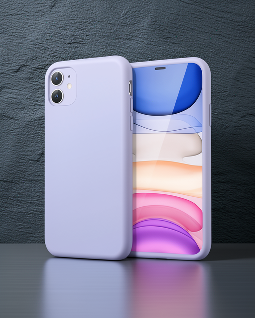 Apple İphone 11 Kılıf First Silikon - Lila