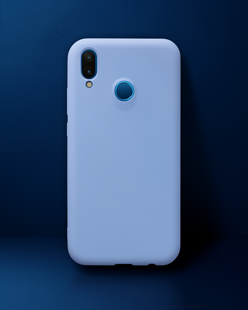 Huawei P20 Lite Kılıf Nano İçi Kadife Silikon - Lila