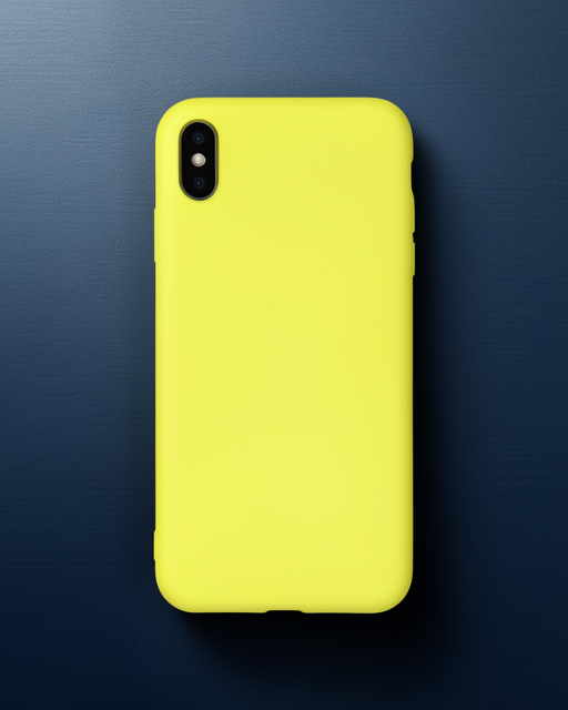 Apple İphone X Kılıf Nano İçi Kadife Silikon - Sarı