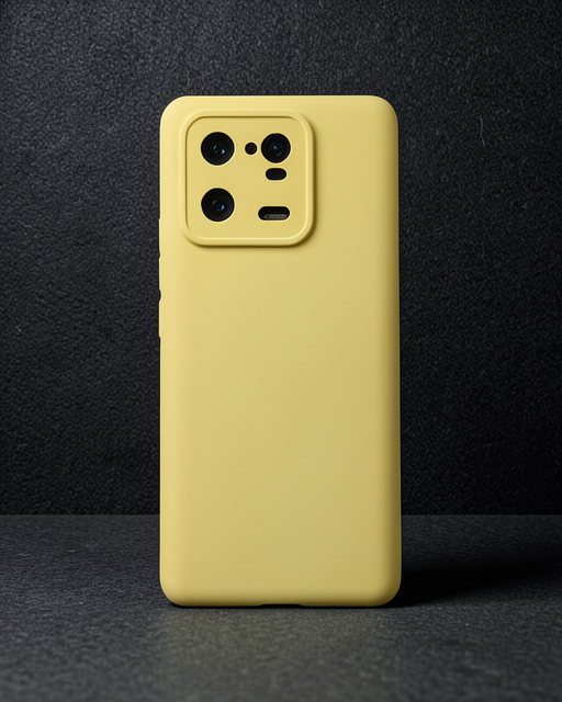 Xiaomi Mi 13 Pro Kılıf Nano İçi Kadife Silikon - Sarı