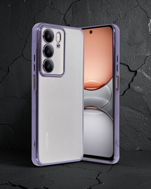 Realme C75 4g Kılıf Razer Lensli Silikon - Mor