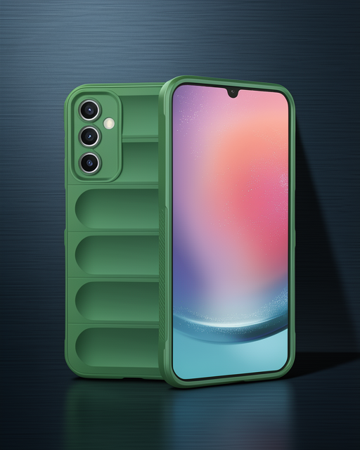 Samsung A36 Kılıf Optimum Silikon - Koyu Yeşil