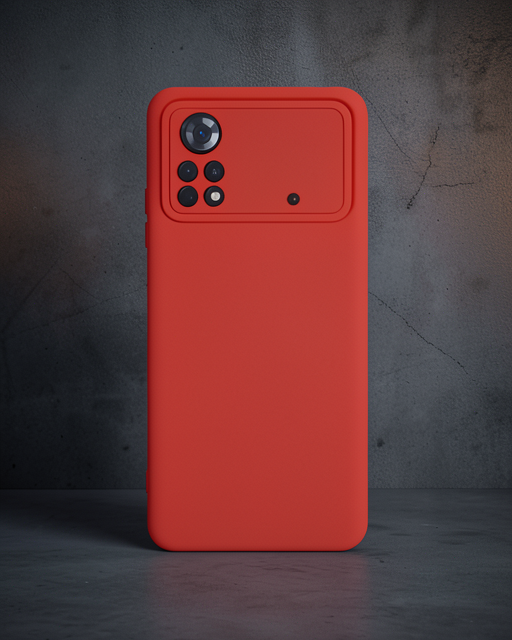 Xiaomi Poco X4 Pro 5g Kılıf Nano İçi Kadife Silikon - Kırmızı
