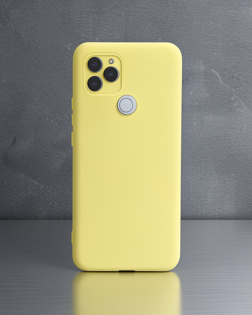 General Mobile Gm 21 Kılıf Nano İçi Kadife Silikon - Sarı