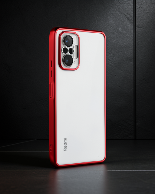 Xiaomi Redmi Note 10 Pro Kılıf Razer Lensli Silikon - Gümüş