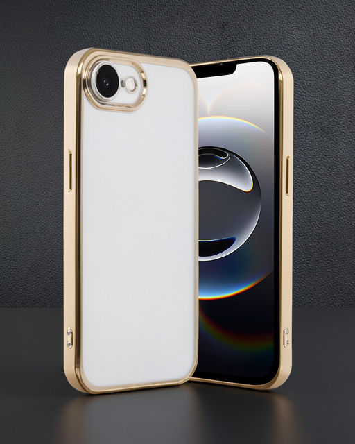 Apple İphone 16e Kılıf Razer Lensli Silikon - Gold