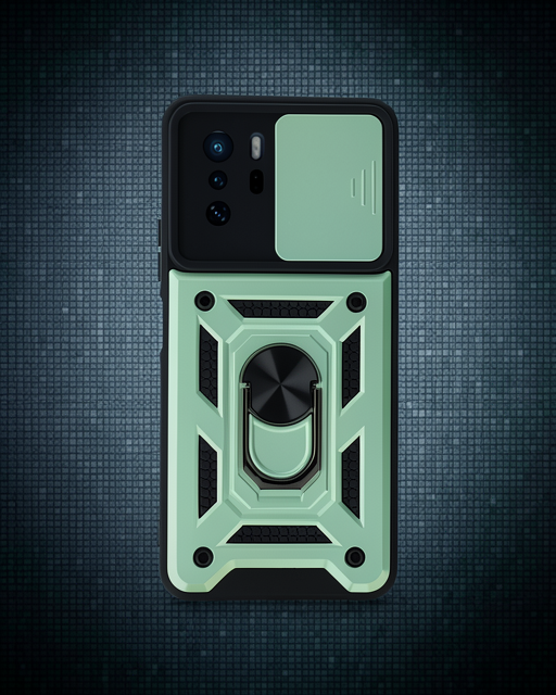 Xiaomi Poco X3 Gt Kılıf Pars Lens Yüzüklü Silikon - Yeşil