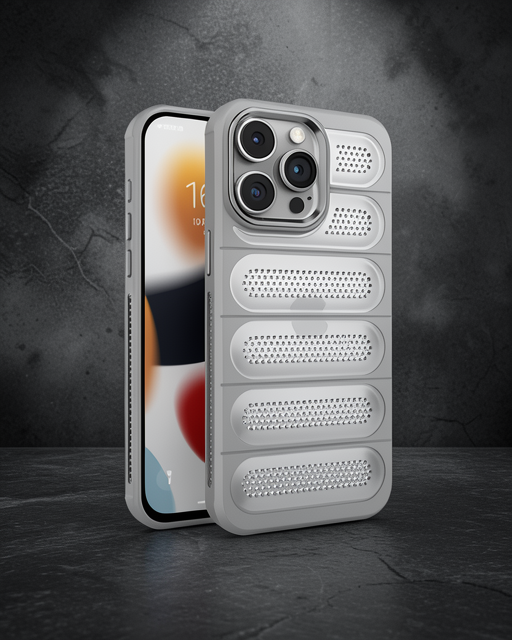 Apple İphone 15 Pro Max Kılıf Airmax Silikon Kapak - Titan Gri