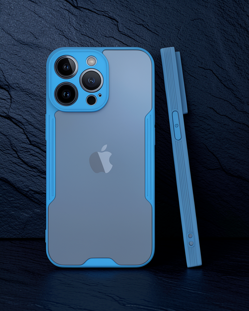 Apple İphone 14 Pro Kılıf Platin Silikon - Mavi