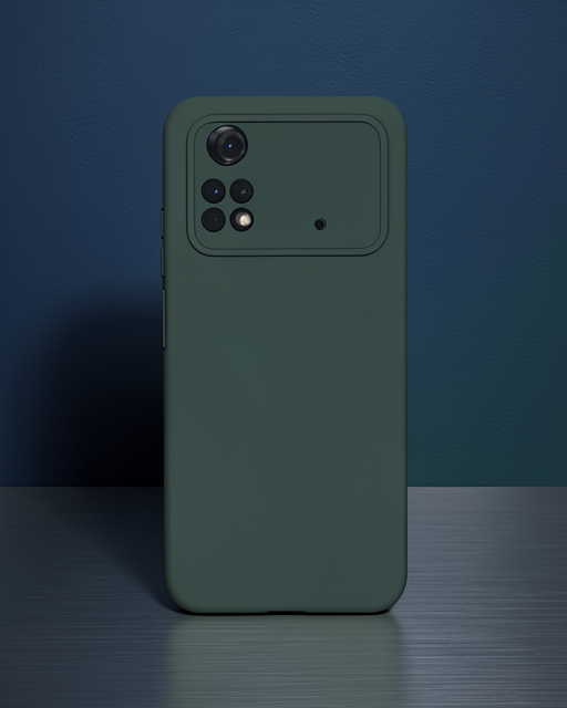 Xiaomi Poco M4 Pro 4g Kılıf Nano İçi Kadife Silikon - Koyu Yeşil