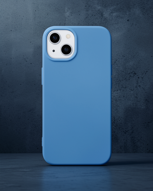 Apple İphone 14 Plus Kılıf Nano İçi Kadife Silikon - Mavi