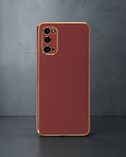 Samsung Galaxy S20 Kılıf Volet Silikon - Kırmızı