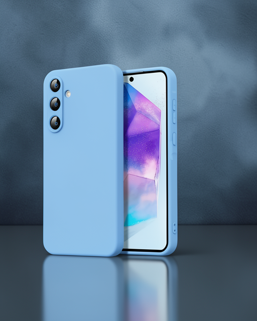 Samsung Galaxy A16 5g Kılıf Nano İçi Kadife Silikon - Mavi