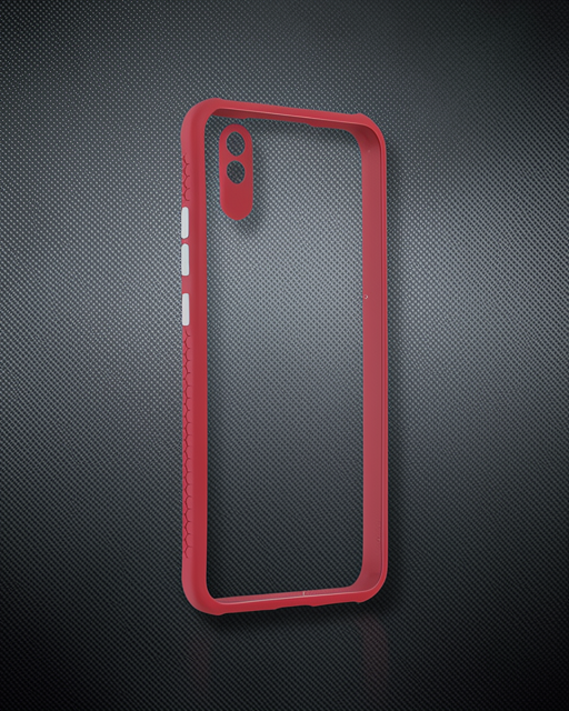 Xiaomi Redmi 9a Kılıf Miami Şeffaf Silikon - Fuşya