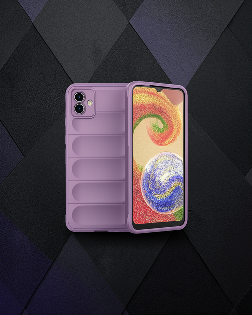 Samsung Galaxy A04e Kılıf Optimum Silikon - Mor