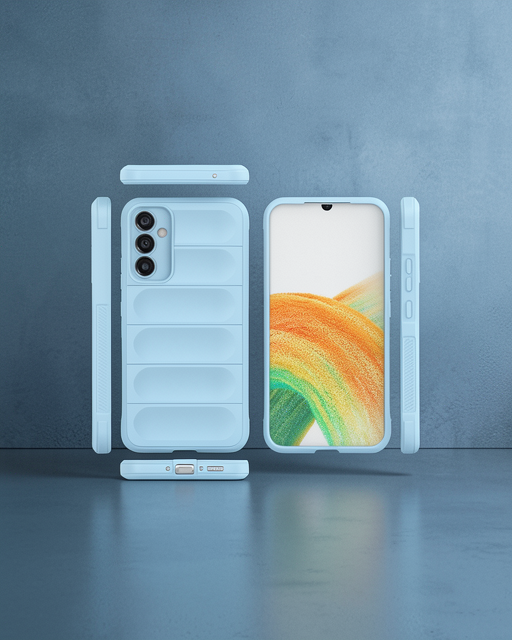Samsung Galaxy M34 5g Kılıf Optimum Silikon - Sky Blue