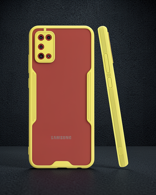 Samsung Galaxy A02s Kılıf Platin Silikon - Sarı