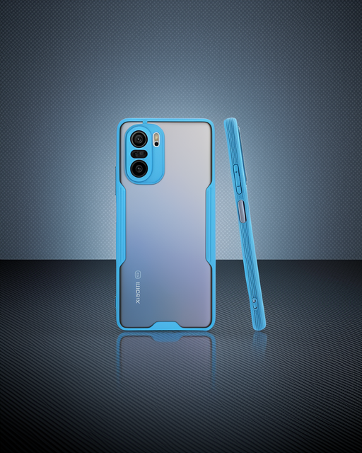 Xiaomi Poco F3 Kılıf Platin Silikon - Mavi