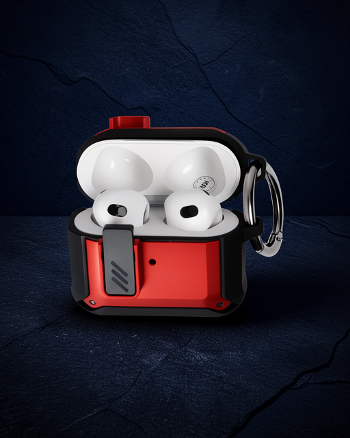 Apple Airpods 3 (3.nesil) Truva Kılıf - Kırmızı