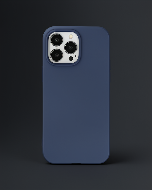 Apple İphone 14 Pro Kılıf Nano İçi Kadife Silikon - Lacivert