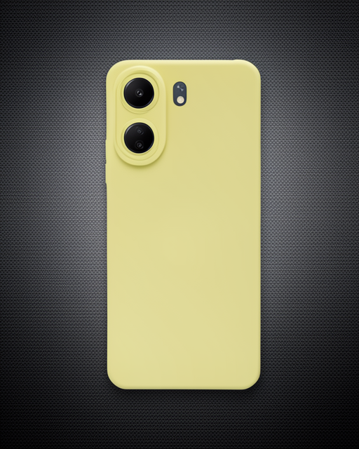 Xiaomi Redmi 13c Kılıf Nano İçi Kadife Silikon - Sarı