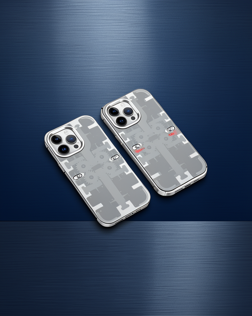 Apple İphone 13 Pro Kılıf Mekanik Bumper Kapak - Gümüş