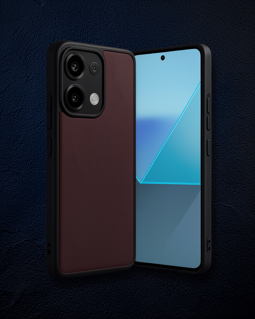 Xiaomi Redmi Note 13 4g Kılıf Aras Deri Kapak - Bordo