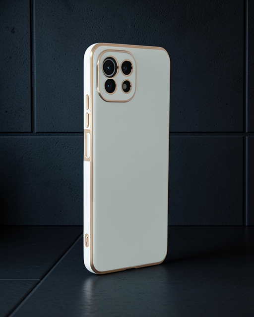 Xiaomi Mi 11 Lite Kılıf Volet Silikon - Beyaz