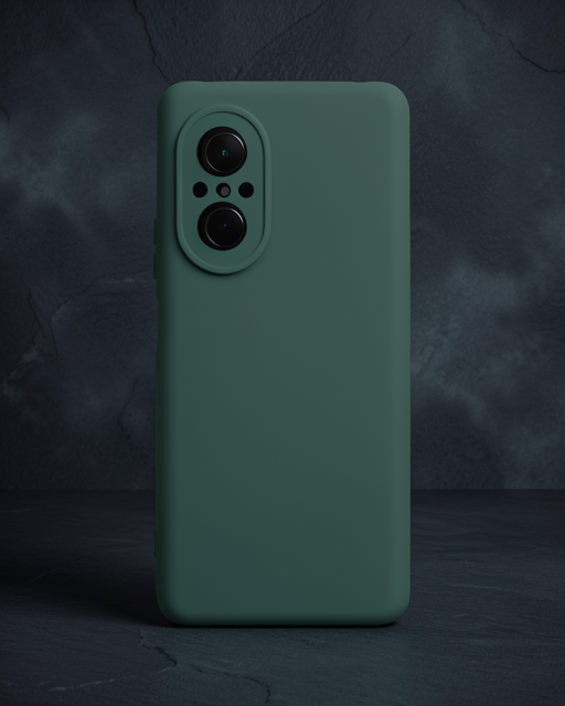 Huawei Nova 9 Se Kılıf Nano İçi Kadife Silikon - Koyu Yeşil