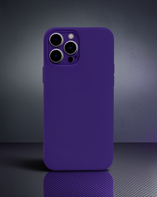 Apple İphone 13 Pro Kılıf Nano İçi Kadife Silikon - Mor