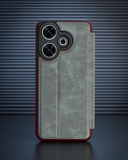 Xiaomi Redmi 13 4g Kılıf Flip Cover - Koyu Yeşil