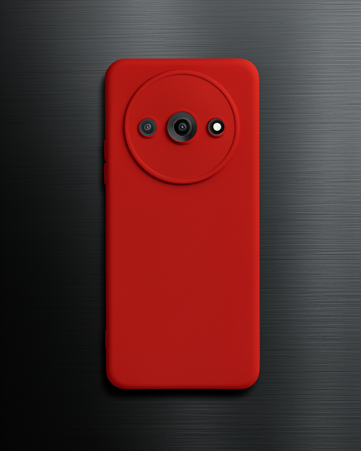 Xiaomi Redmi A3 4g Kılıf Nano İçi Kadife Silikon - Kırmızı